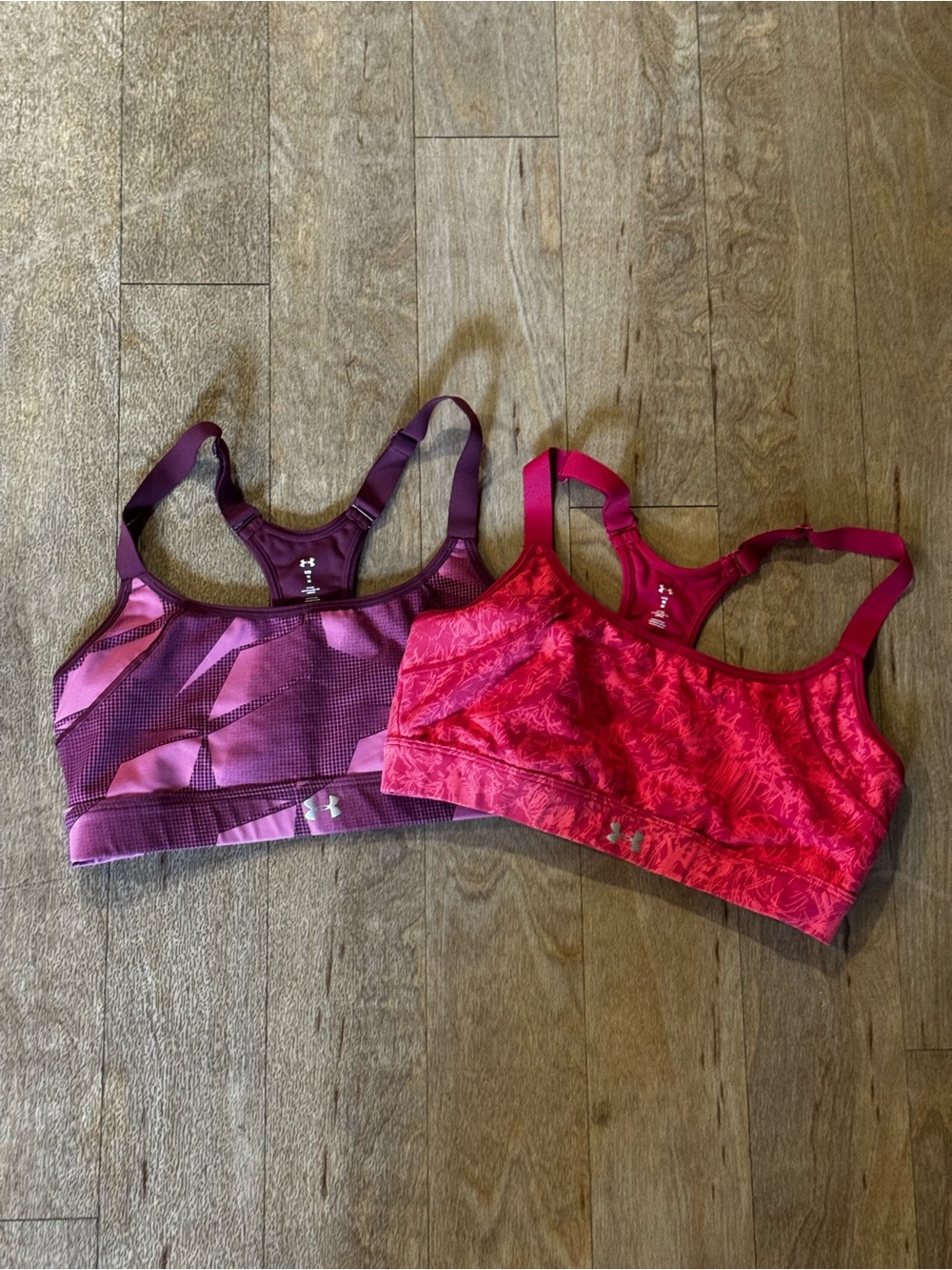 Lot of 2 Under Armour Crossback Sports Bra Size Medium